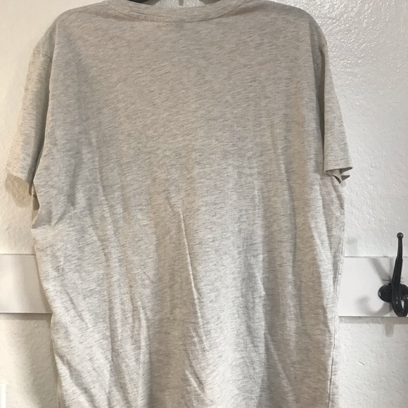 H&M Marled Cream Basic Tee | Large - Picture 3 of 4